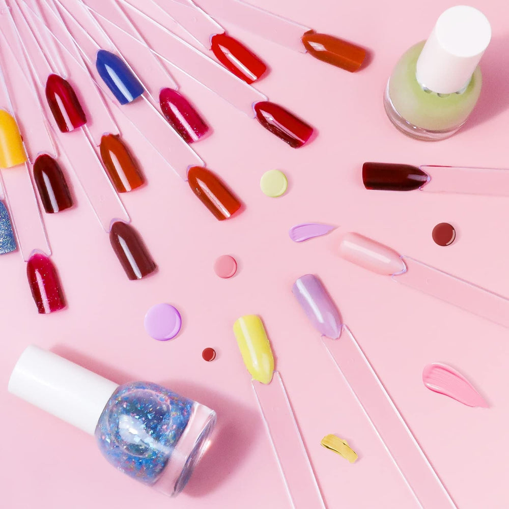 100 pièces Nail Art Tips Ring Stick,Nagelspitzen Nagel Display Transparente Nägel Kunstspitzen Sticks,Nagelkunst Praxis for Nagelstudio et Anfänger Display DIY Nail Art Tips