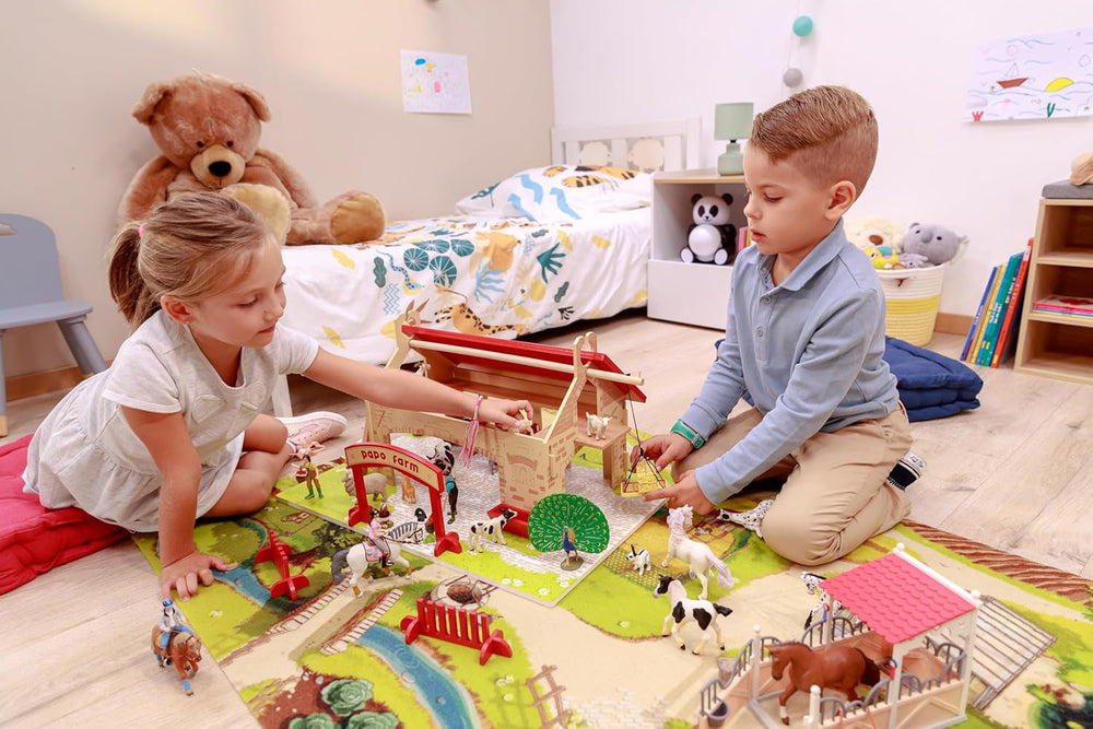 PAPO - Figurine Cheval - Rider Fashion Winter, passion de l'équitation, jouet pour enfants à partir de 3 ans. Figurines Naty Shop