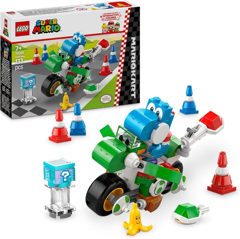 LEGO Super Mario : Mario Kart - Yoshi Bike Collectible Nintendo Adventure Set Cadeau pour les enfants, les garçons, les filles et les joueurs de 7 ans et plus Yoshi Figure Collection Set 72031 Jeux de construction Besuche den LEGO-Store Default Title