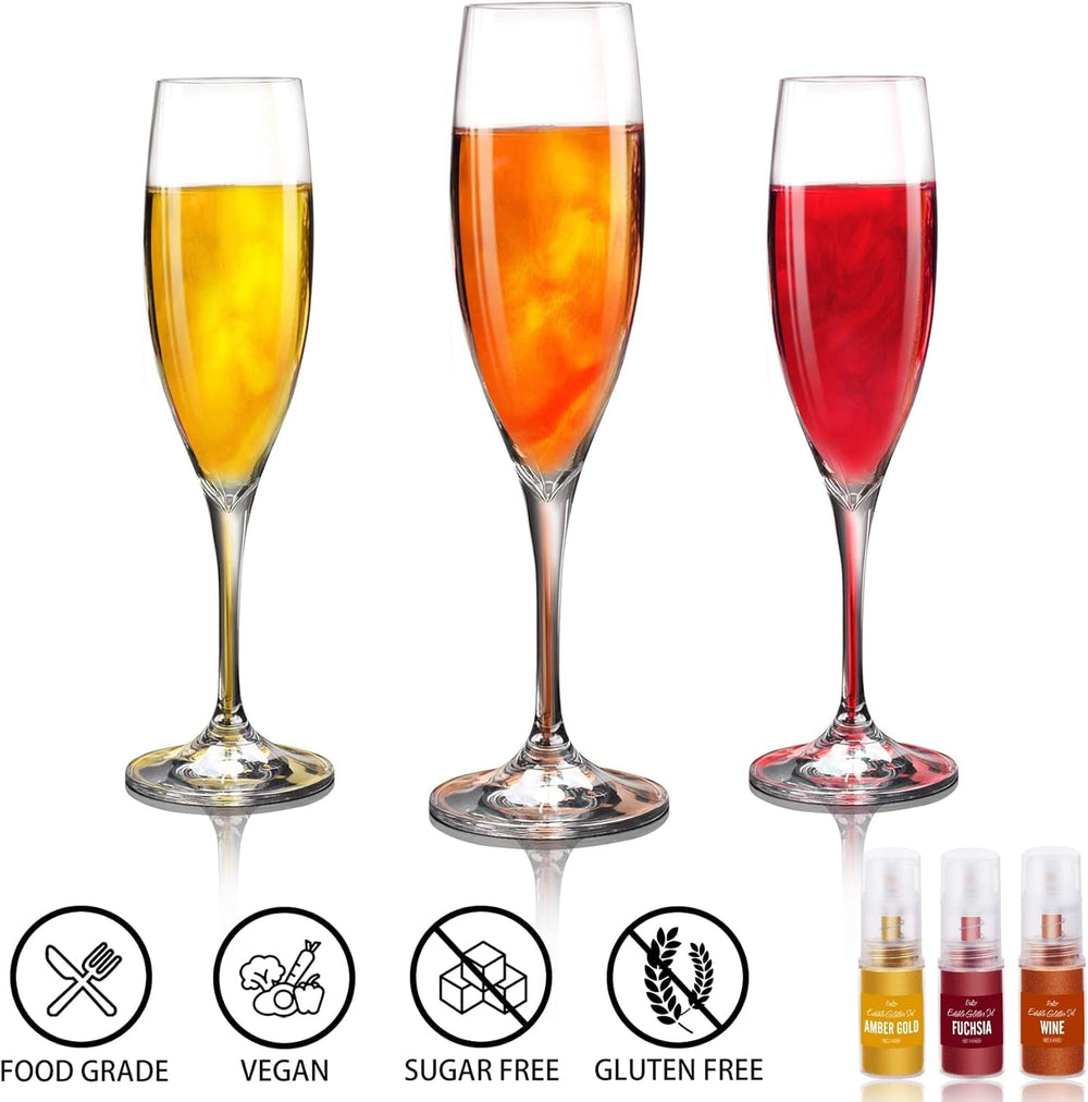 Spray de Paillettes Comestibles - 22G Paillettes Comestibles, Poudre de Paillettes Comestible pour Boissons, Décorations de Gâteaux, Macarons - Poudre de Paillettes Colorantes Alimentaires, Paillettes Comestibles pour Cocktails, Muffins (Rose)