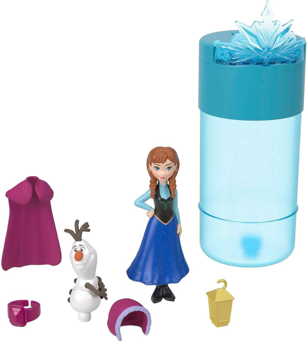 DISNEY Die Eisköniging - Snow Color Reveal Puppen mit 6 Überraschungen, inklusive königlichem Zubehör und Haarschmuck-Deckel, für Kinder ab 3 Jahren, HMB83