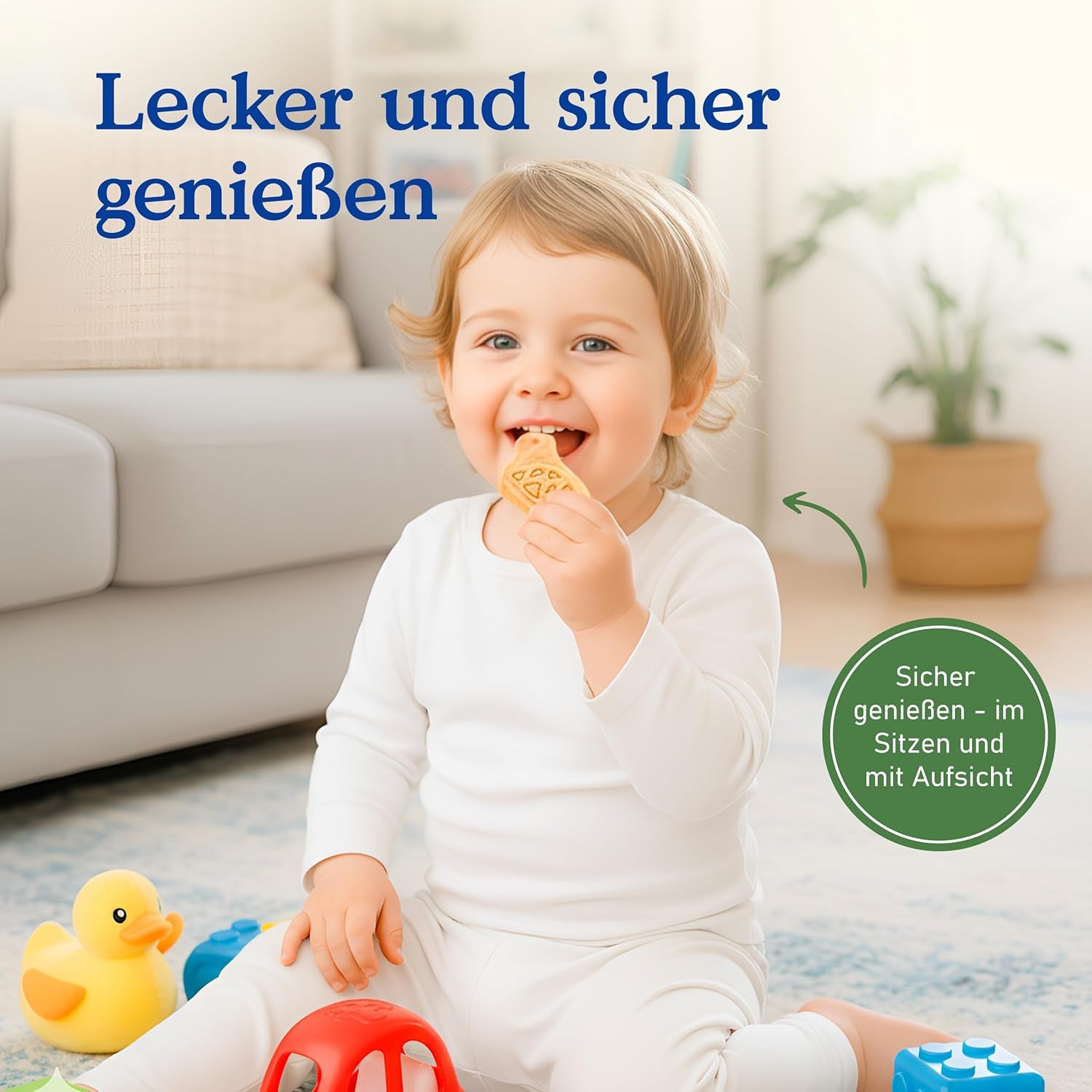 Alete Biscuits Croquants Bio à l'Alac (4 x 125g) - Biscuits Croquants Alac pour bébé, sans huile de palme, à partir de 10 mois