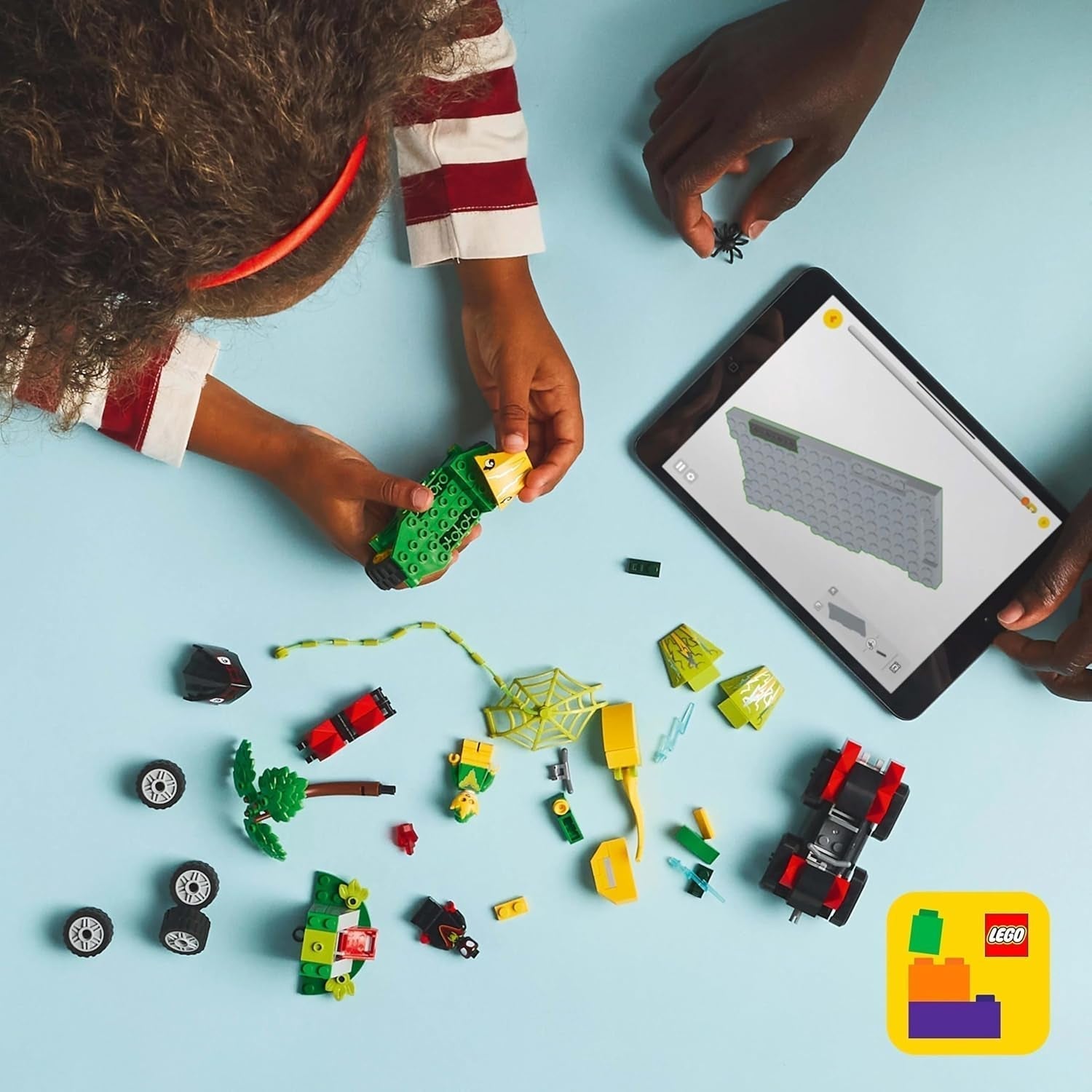 LEGO Marvel Action Fun avec Spin et Electro dans leurs Dino Speedsters, voiture de super-héros à construire pour garçons et filles à partir de 4 ans, ensemble de héros avec petite voiture, Spidey et ses super amis 11198 Jeux de construction Beuche den LEGO-Store