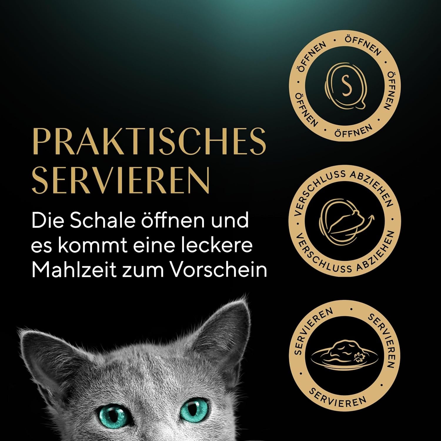 SHEBA Filets Adult Katzenfutter en Sauce au Poulet, Hochseefisch et Garnelen 16 x 60g Coquille