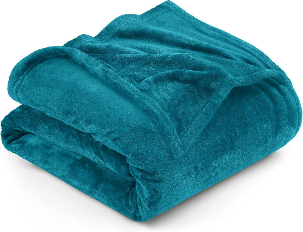 Utopia Bedding Couverture polaire douillette [228 x 228 cm, gris] Couverture douce, légère, chaude et moelleuse Couverture confortable et respirante pour lit, canapé, lits et couvertures Besuche den Utopia Bedding-Store Turquoise 200 x 150 cm