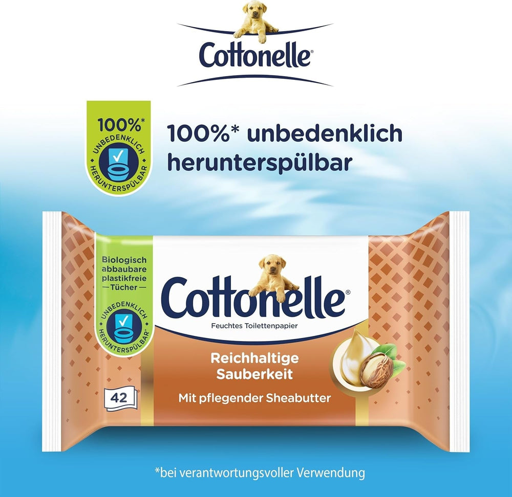 Lingettes humides, My Spa Experience - Cachemire et beurre de karité, biodégradables, sans plastique, refermables, pack économique, 12 X 42 lingettes humides