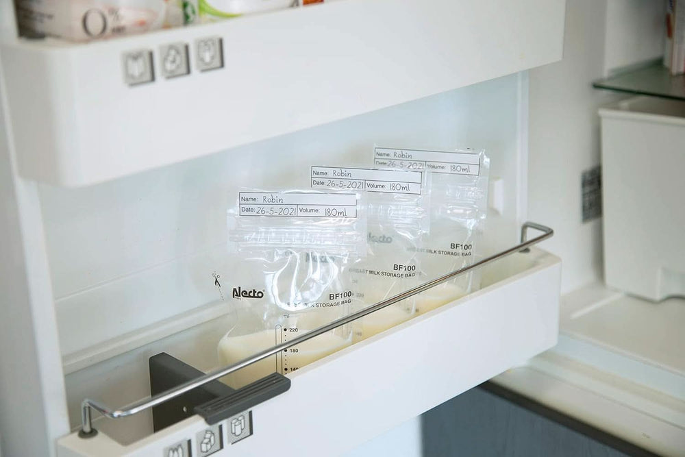 BF100 Sachet de conservation pour lait maternel - Sachet pour lait maternel - capacité 220 Ml - 100 pièces - Transparent Accessoires Alimentaire et Allaitement Bebe Naty Shop