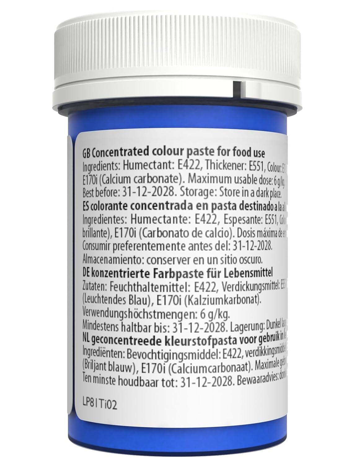 Colorant alimentaire Sugarflair Paste Pastel Sky Blue, colorant alimentaire pour pâtes, pour fondant et massepain, colorants concentrés Spectral - 25 g