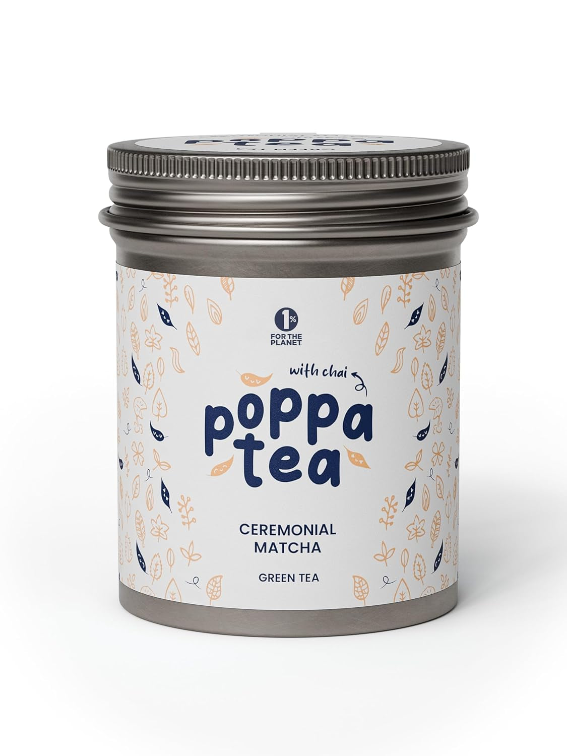 Thé Matcha Poppatea - Cérémonial - Feuilles de thé vert japonais (sac de recharge de 50 g, Matcha avec Chai)