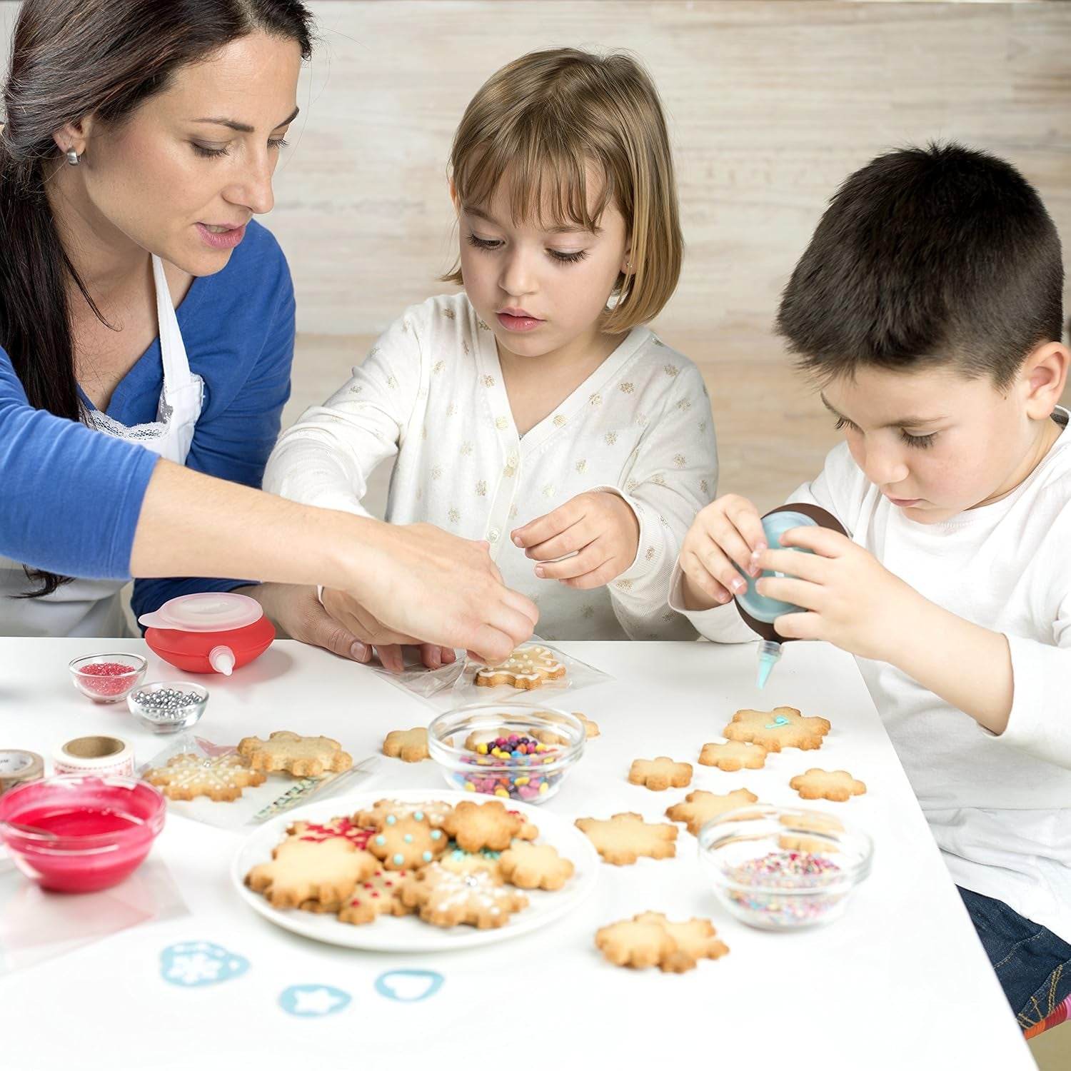 Boîte à biscuits Lékué, bleue, 24,3 cm, colorée