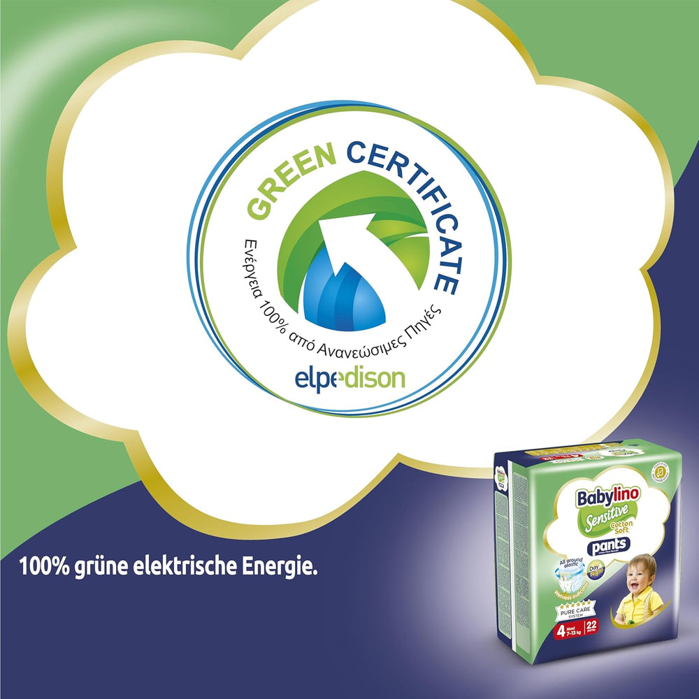 Couches Sensitive Cotton Soft, taille 4, Pantalon Maxi (7-13 kg), 22 pièces