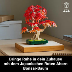 LEGO Botanicals Érable rouge du Japon - Bonsaï - Kit de plantes artificielles avec feuilles rouges et oranges, plus bol - Décoration d'intérieur - Idée cadeau pour adultes - 10348 Jeux de construction Besuche den LEGO-Store