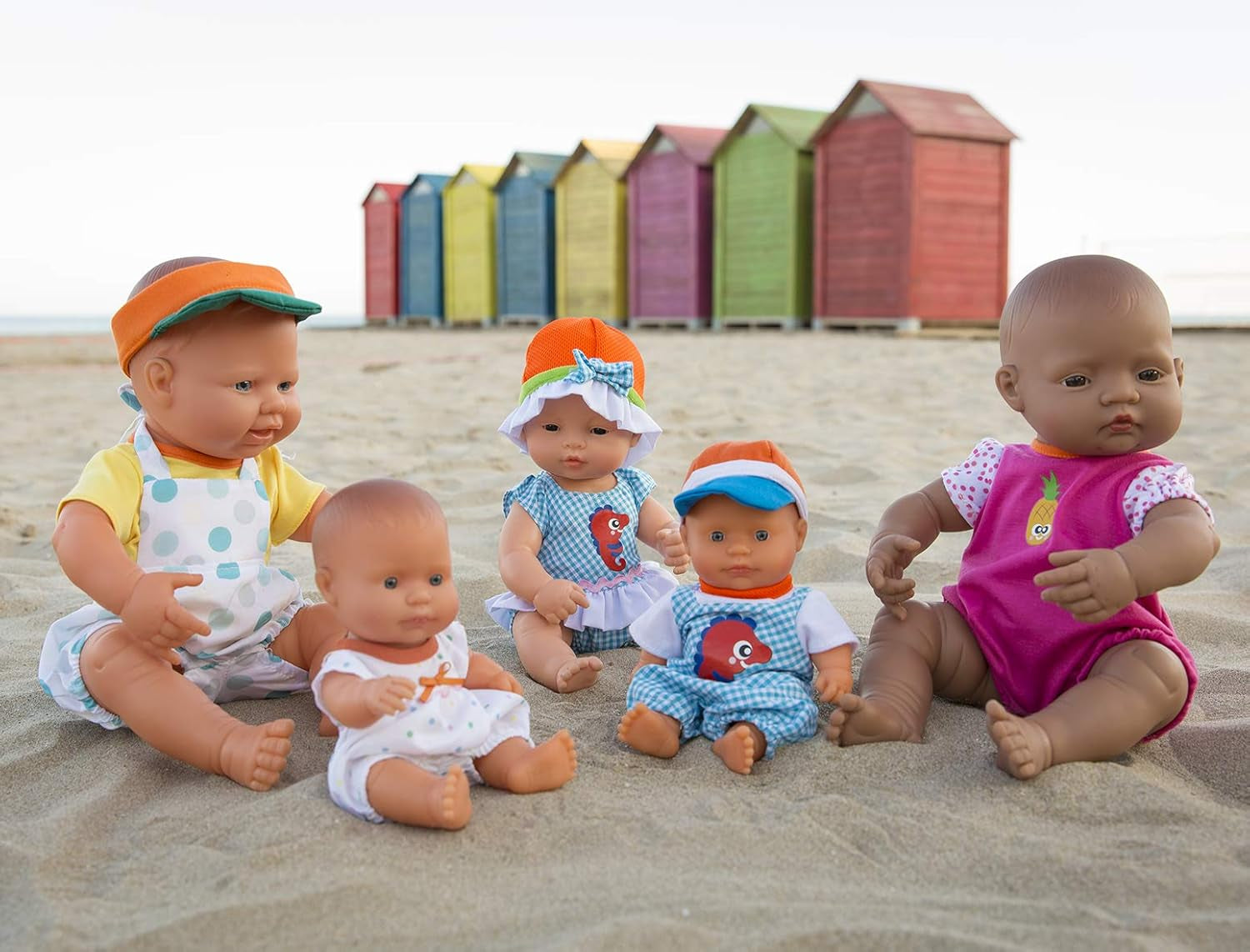 Miniland Babypuppe afrikanischer Younge 21cm-31143, Braun