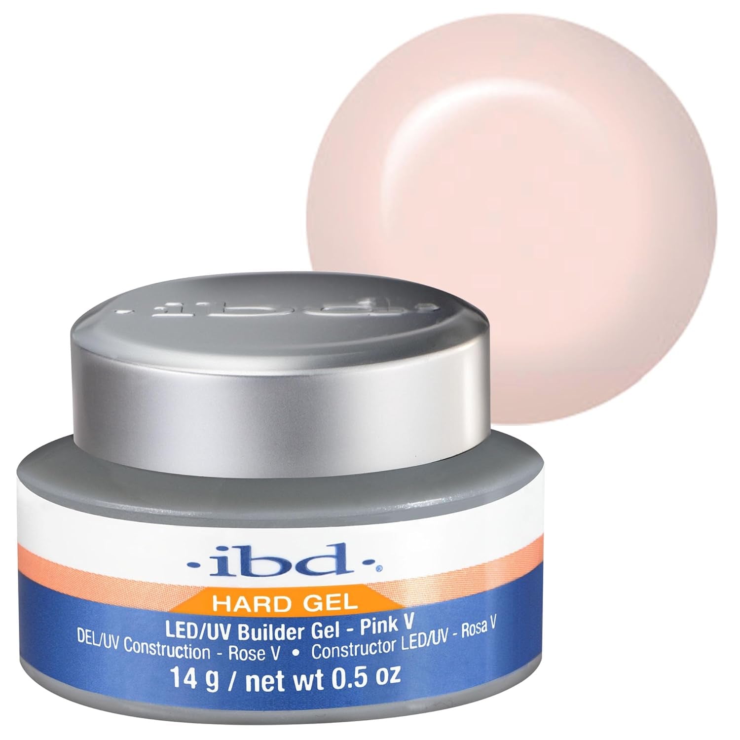 Gel dur IBD – Gel de construction LED/UV Rose II, 1 paquet (1 x 56 g) – Fabriqué aux États-Unis – Construction des ongles à la maison – Pas de rendez-vous ni de salons de manucure bruyants