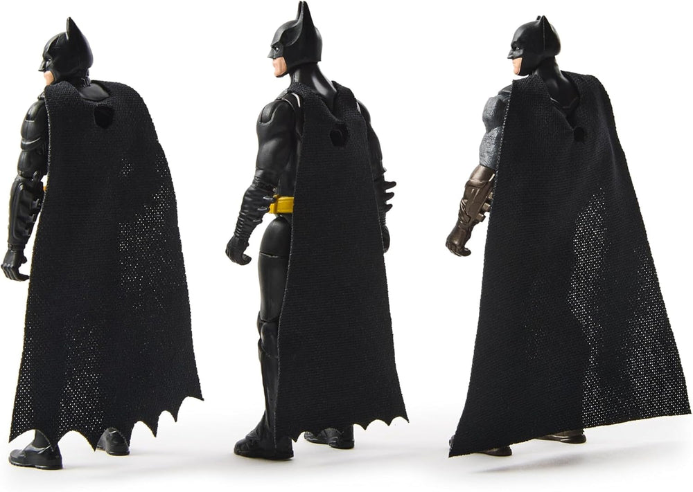 Coffret Ultimate Batman comprenant 3 figurines Batman (10 cm) issues des films Batman Returns, The Dark Knight et Batman V. Superman. A partir de 3 ans Figurines Naty Shop