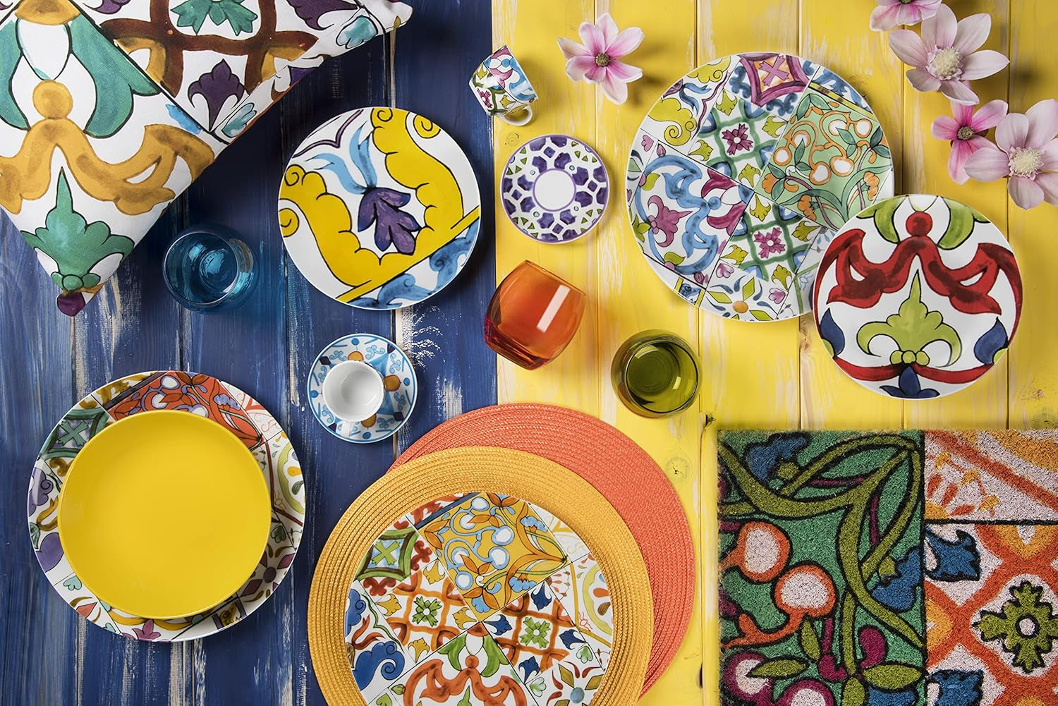 Excelsa Lisbona Tellerservice, 18 pièces, Porzellan et Keramik, plus grande couleur