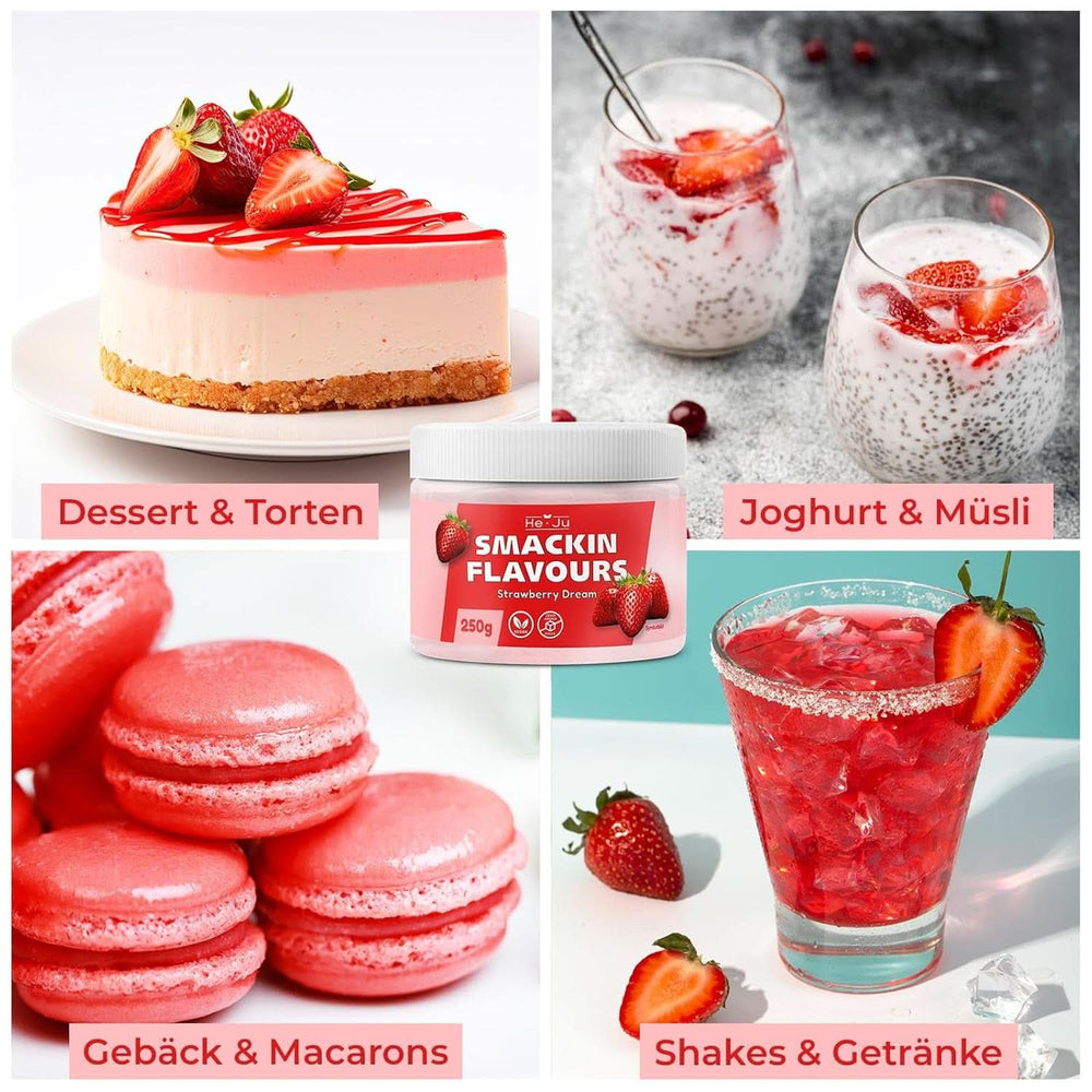 He-Ju, Poudre au goût de fraise, 250 grammes Arômes Naty Shop