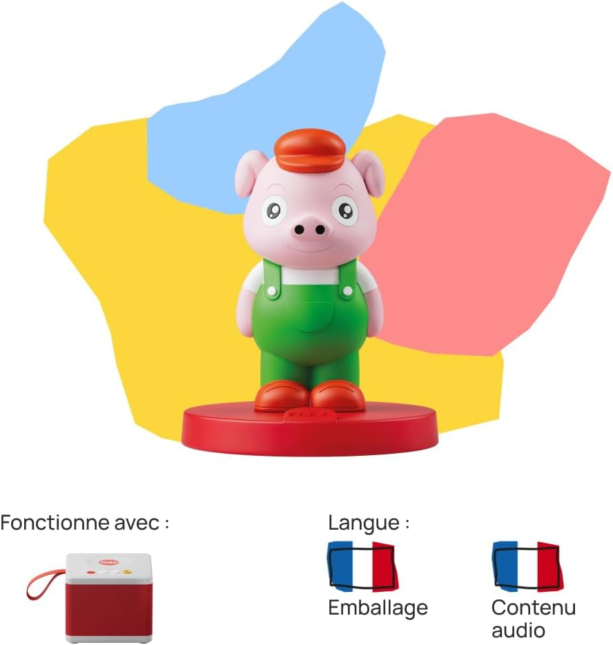 Figurine sonore Les Trois Petits Cochons - histoires sonores - jouet, contenu éducatif, version française, enfants de 4 à 6 ans Bebe Toys Naty Shop