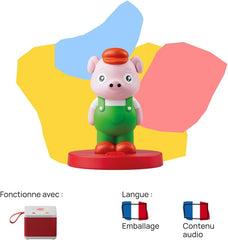 Figurine sonore Les Trois Petits Cochons - histoires sonores - jouet, contenu éducatif, version française, enfants de 4 à 6 ans Bebe Toys Naty Shop