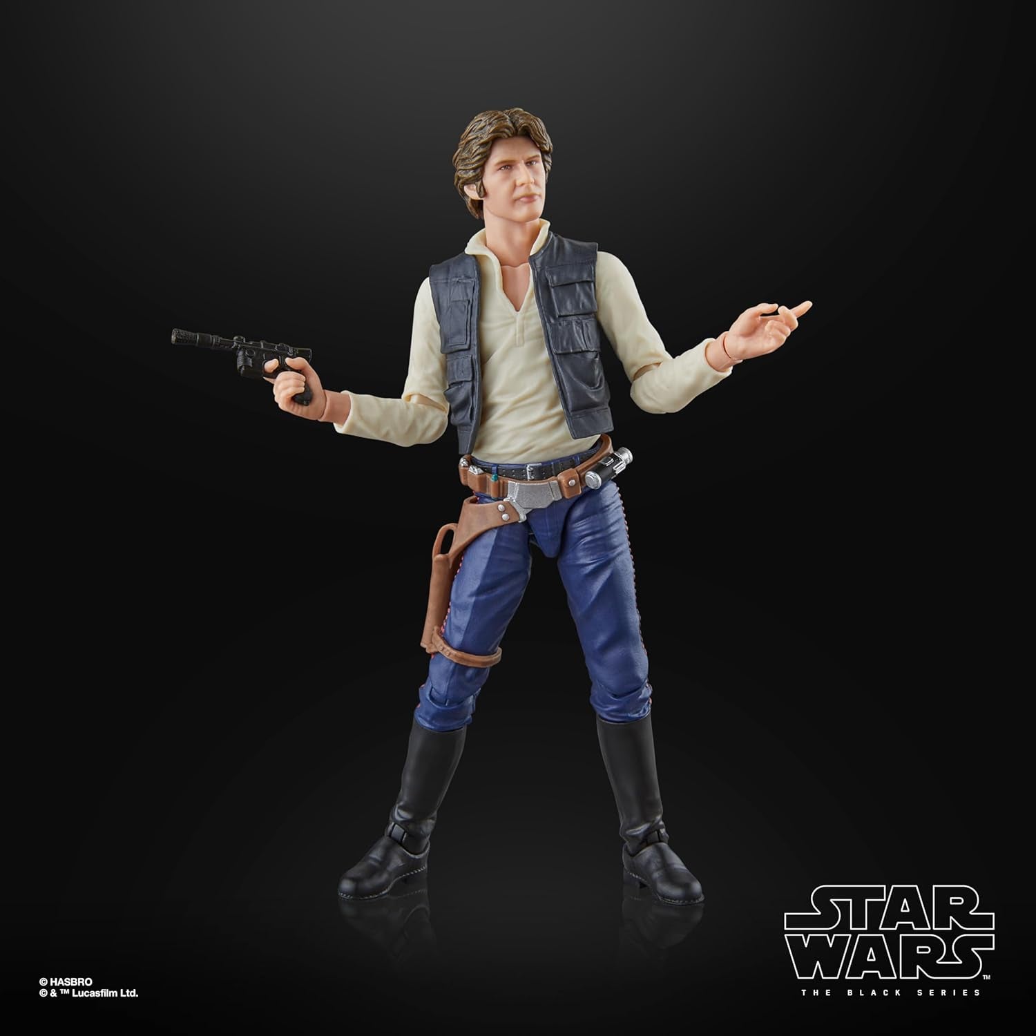 Star Wars The Black Series Han Solo, Star Wars : A Hope Premium Collectible Action Figure (15 cm) Figurines Naty Shop