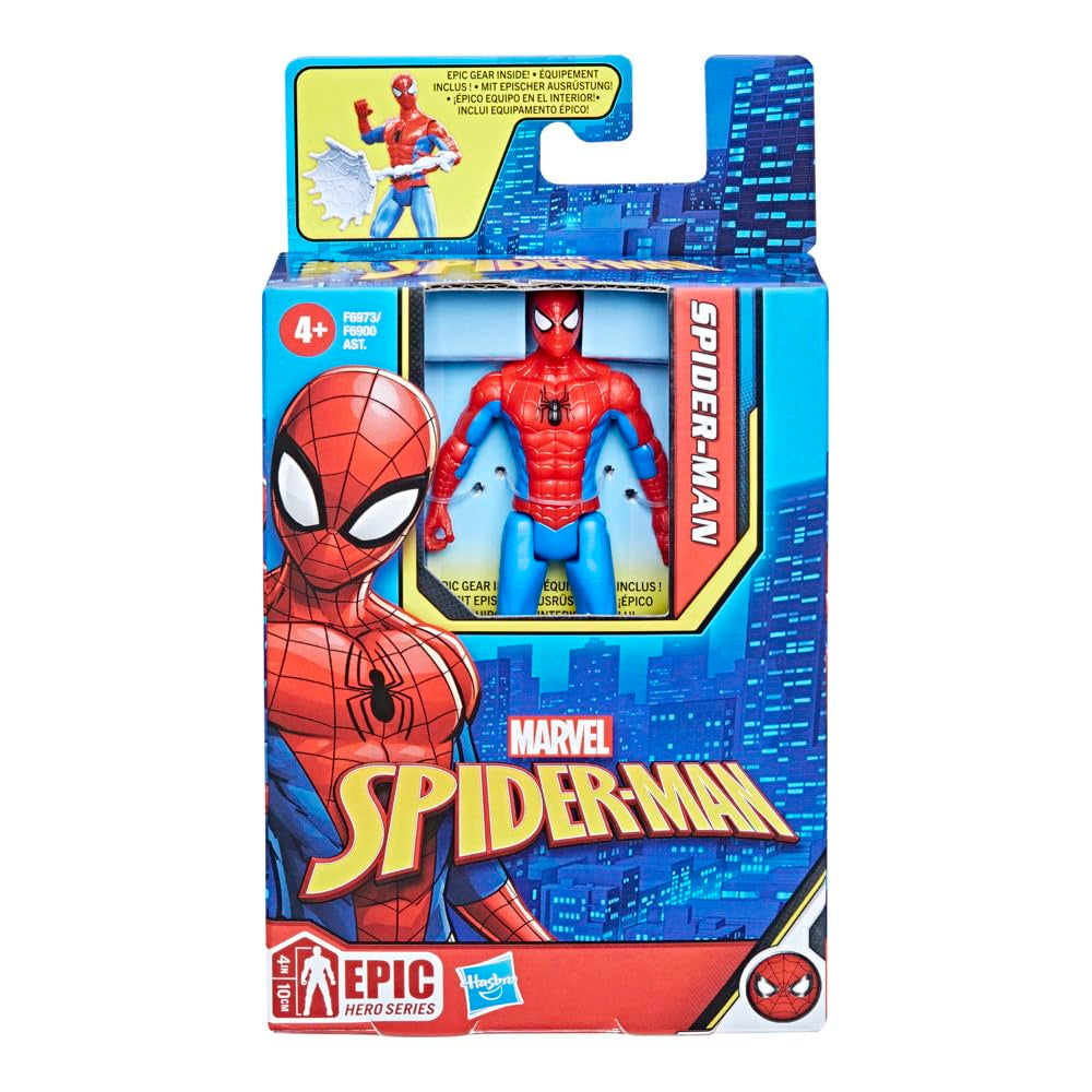 Spider-Man Marvel Epic Hero Series Classic Figurine d'action de 10 cm de haut Figurines Naty Shop