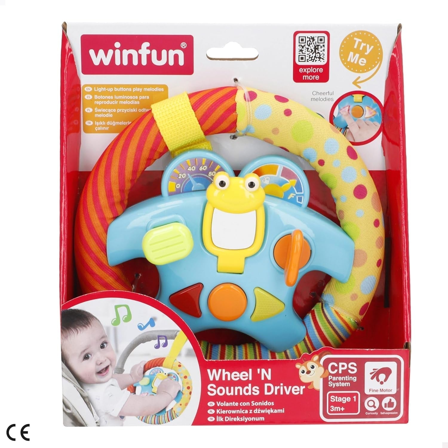 jouet pour bébé couleur bébé Wheel N Sounds Driver Baby Toys Naty Shop