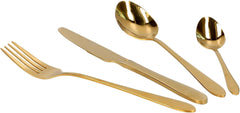 HOMLA Abele Besteckset Für Vier Personen 16-Teilig Edelstahl Hygienisch Elegant Leicht Zu Reinigen Gold Kitchen Naty Shop Doré