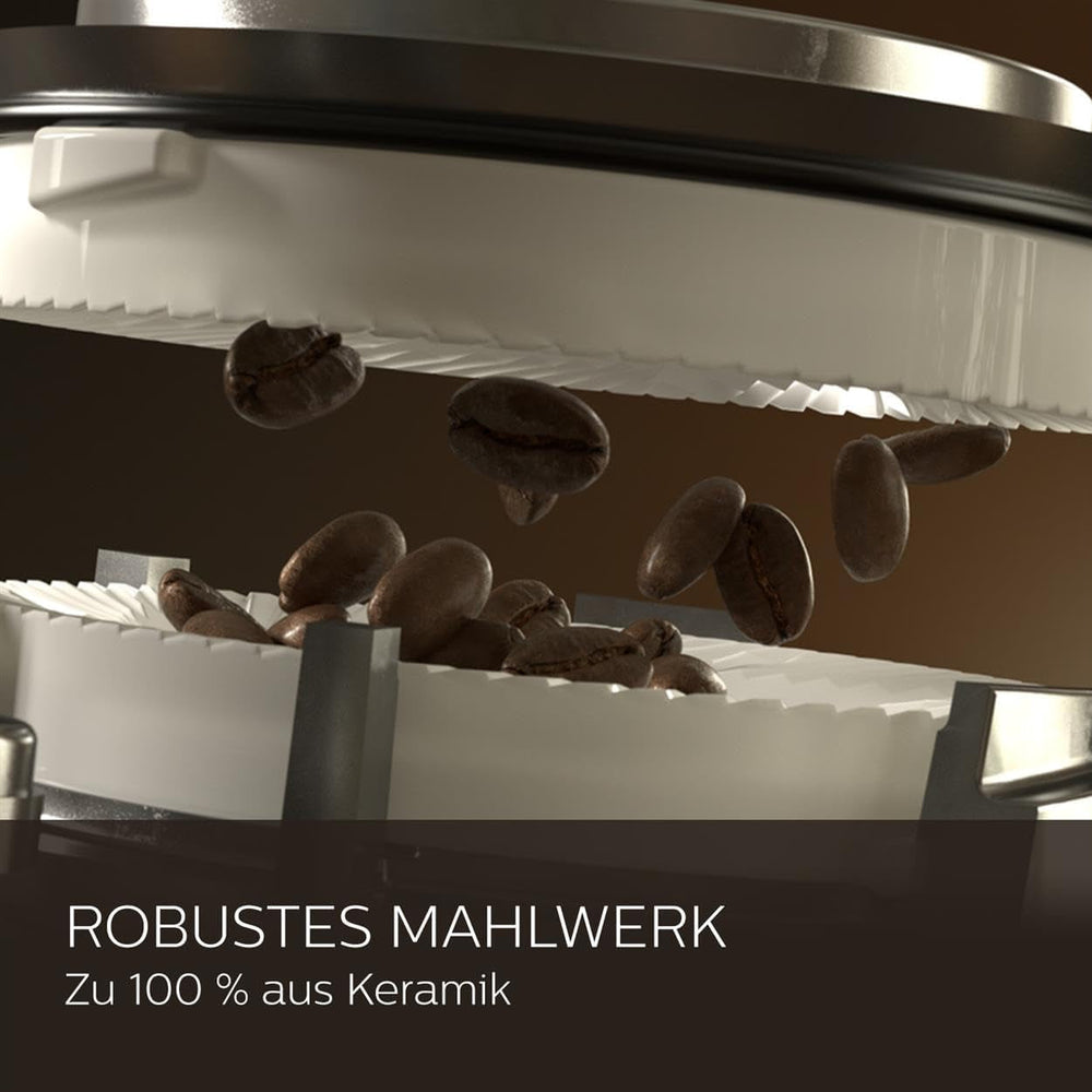 Machine à expresso automatique Saeco GranAroma - 14 spécialités de café, écran couleur intuitif, 4 profils utilisateur, moulin en céramique, 1500 watts (SM6580/10)