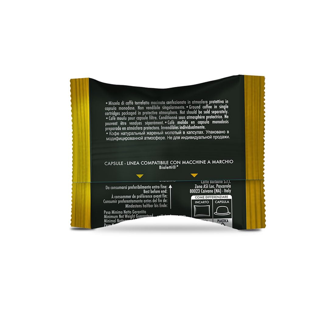 Caffè Borbone Gold-Kaffeemischung - 50 Kapseln - Compatible avec Kaffeemaschinen der Marke Bialetti®*