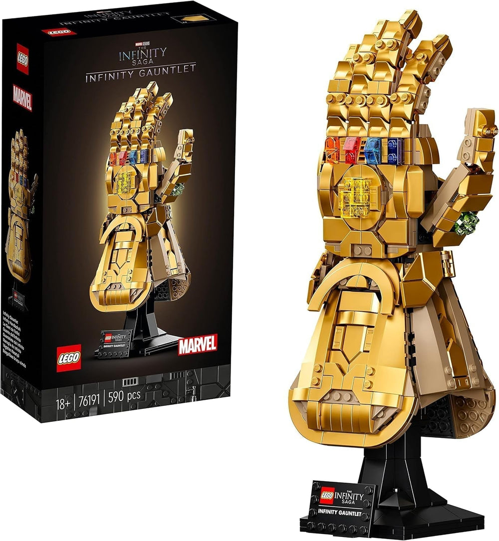 LEGO 76191 Marvel Super Heroes Infinity Glove Avengers Thanos Glove Modèle de construction pour adultes Article de fan Cadeau pour hommes Femmes Elle Lui Jeux de construction Besuche den LEGO-Store Single