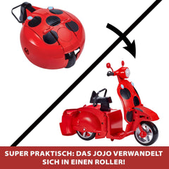 Bandai - Miraculous Ladybug - Trottinette Miraculous Switch'n Go + Poupée Articulée Ladybug Lucky Charm 26 cm - P50668