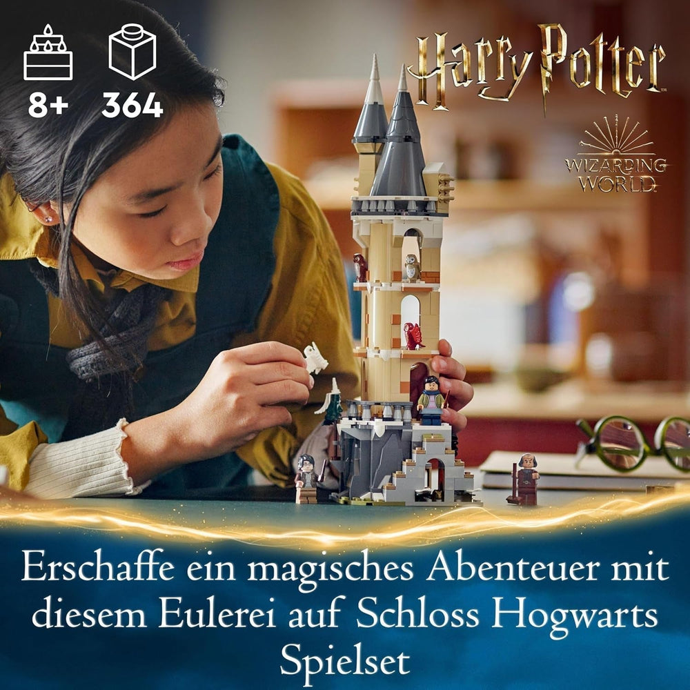 LEGO Harry Potter La volière au château de Poudlard, ensemble d'aventure avec animaux jouets et 3 mini figurines, jouet de film pour enfants, cadeau pour filles, garçons et tous les fans à partir de 8 ans 76430 Jeux de construction Besuche den LEGO-Store