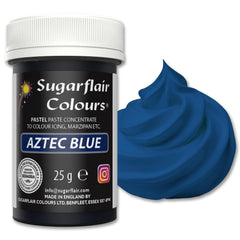 Colorant alimentaire Sugarflair Paste Pastel Bleu Aztèque, colorant alimentaire pour pâtes, fondant et massepain, Couleurs concentrées Spectrales - 25 g