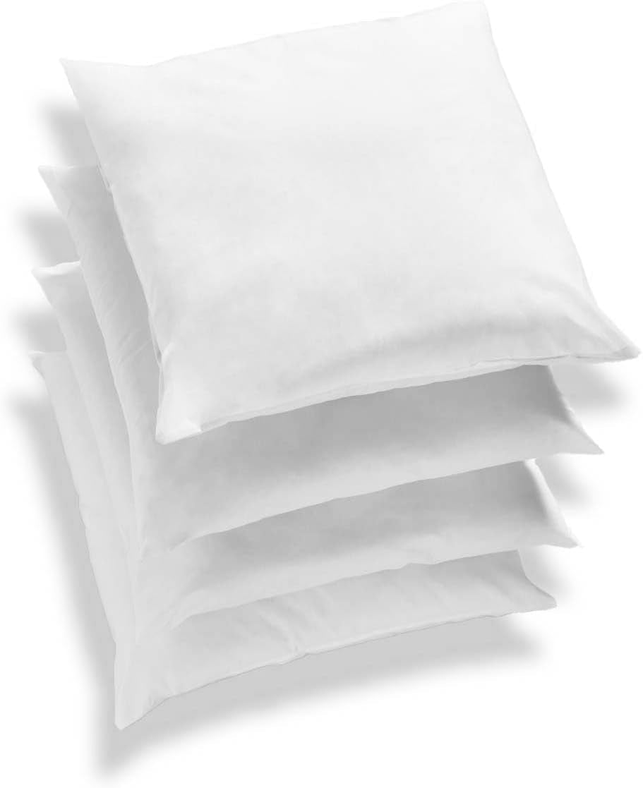 Bleu Câlin Home Collection Lot de 4 oreillers Cliniguard Anti-Acariens Blanc 60X60 Cm Oreillers standards Naty Shop