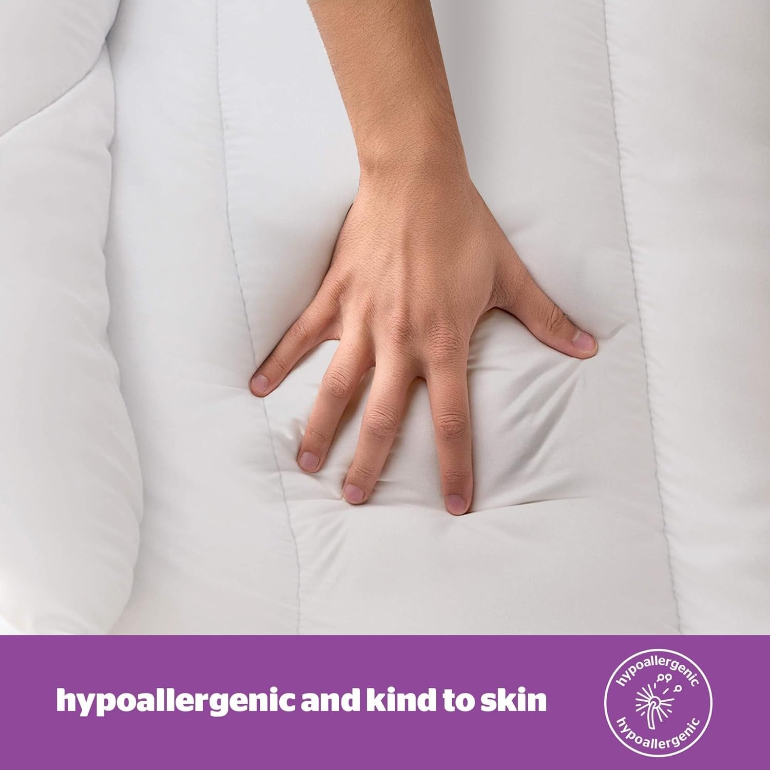 Couette Silentnight Deep Sleep, blanc, microfibre, blanc, lit simple Couettes et couettes Naty Shop