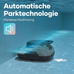 AIPER Scuba SE Robot de piscine, nettoyeur de piscine sans fil avec batterie, temps de nettoyage de 90 minutes, nettoyage automatique avec fonction d'auto-stationnement, nettoyeur de piscine léger, idéal pour les piscines à fond plat