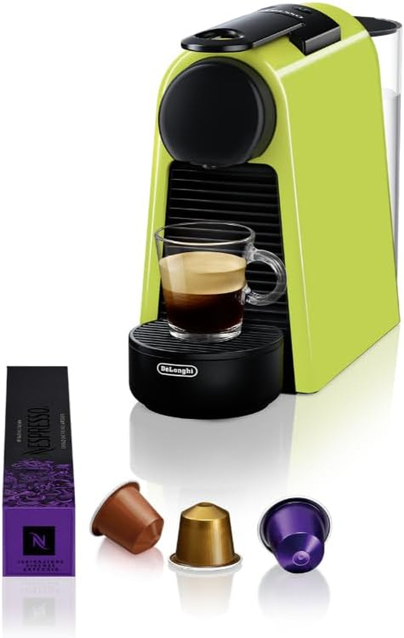 Machine à expresso avec capsules Nespresso De'Longhi Essenza Mini, noir | Pression de la pompe 19 bars | Réservoir d'eau 0,6 l | Pour expresso et poumon | Petite machine à expresso – De bons moments café | EN85.B
