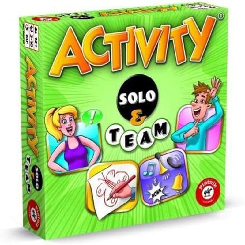 Piatnik 6028 - Jeu d'activités original | Jeu classique pour les fêtes et soirées de jeux | Pantomime, dessin et explications obligatoires | 2 640 nouveaux termes | Maximum 16 joueurs possibles