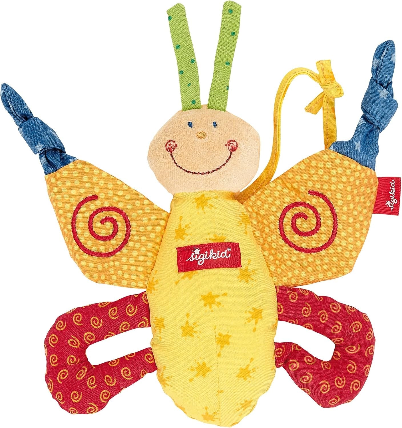 SIGIKID 40490 Inel activ Baby Activity PlayQ Fete și băieți jucărie pentru copii recomandată de la 3 luni multicolor Jucarii Bebe Naty Shop Multicolor / fluture