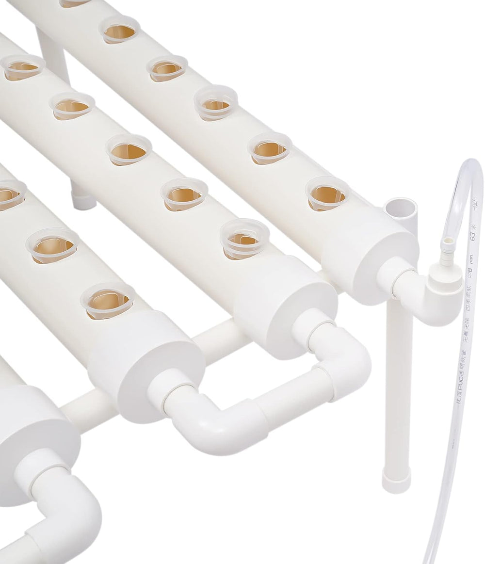 Système hydroponique Kit de culture de plantes hydroponiques et de légumes Système de plantation hydroponique Kit de jardinage Kit d'outils de jardin Sites de culture hydroponique Hydroponisches Anzuchtsystem 54LöCher 6Rohr