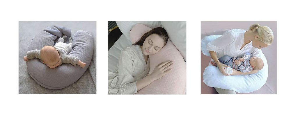 Coussin d'allaitement, taupe, coton, 180 g/m² Accessoires Alimentation et Allaitement Bebe Naty Shop