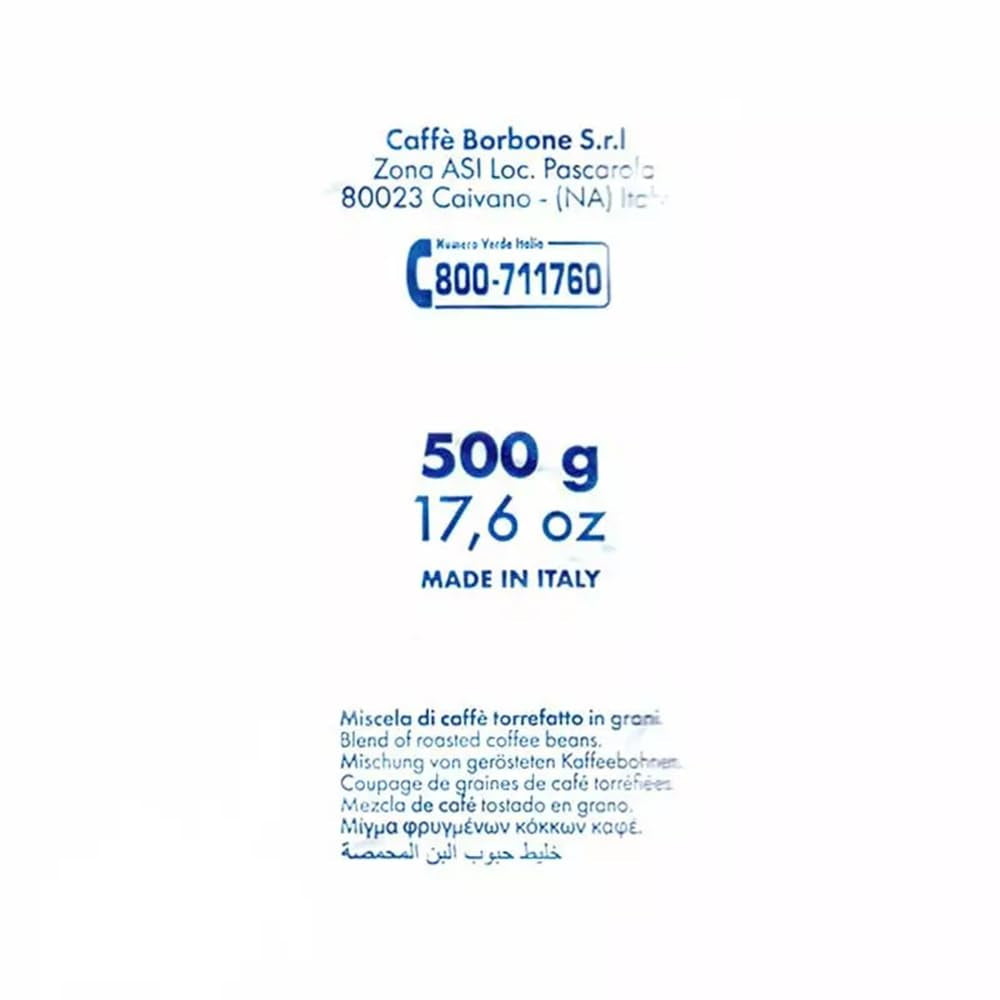 Mélange de grains de café RED Caffè Borbone 500g x 10