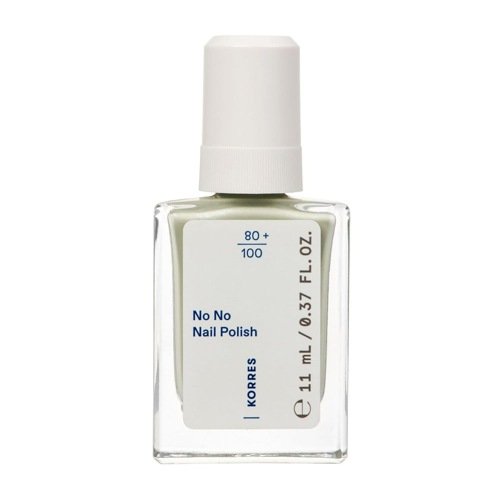 KORRES Base de vernis à ongles No No - Base 10 % végétalienne sans démoulage, pour une couleur longue tenue et résistante aux éclats, 11 ml - Ongles naturellement manucurés, sans substances nocives