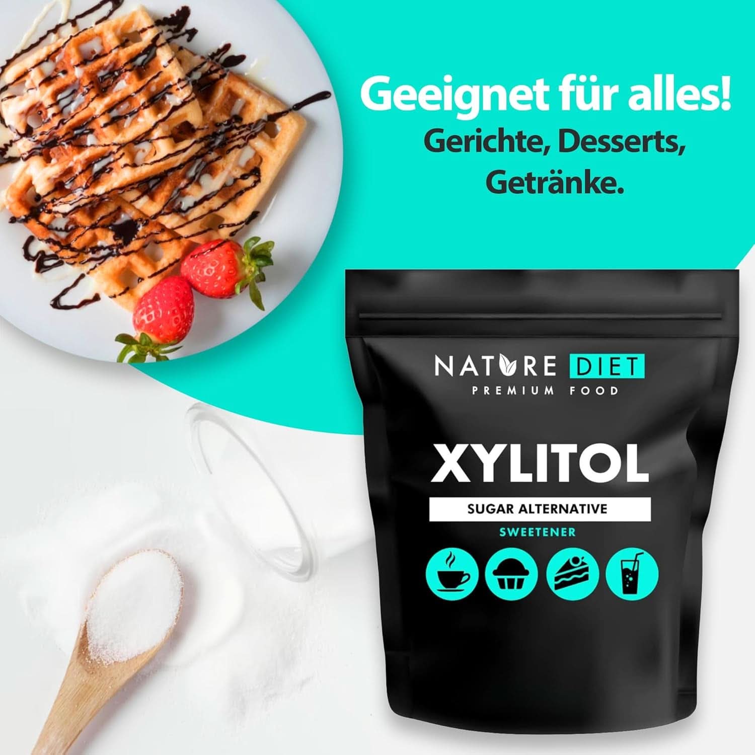 Nature Diet Xylitol, 1 Kg Édulcorants Naty Shop
