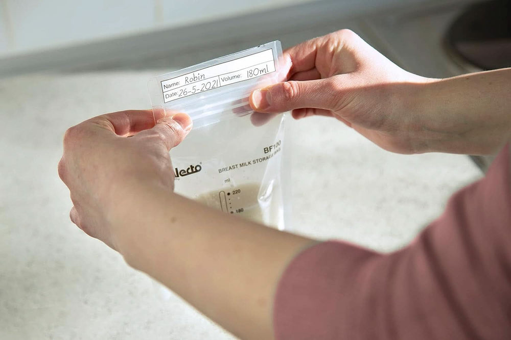 BF100 Sachet de conservation pour lait maternel - Sachet pour lait maternel - capacité 220 Ml - 100 pièces - Transparent Accessoires Alimentaire et Allaitement Bebe Naty Shop