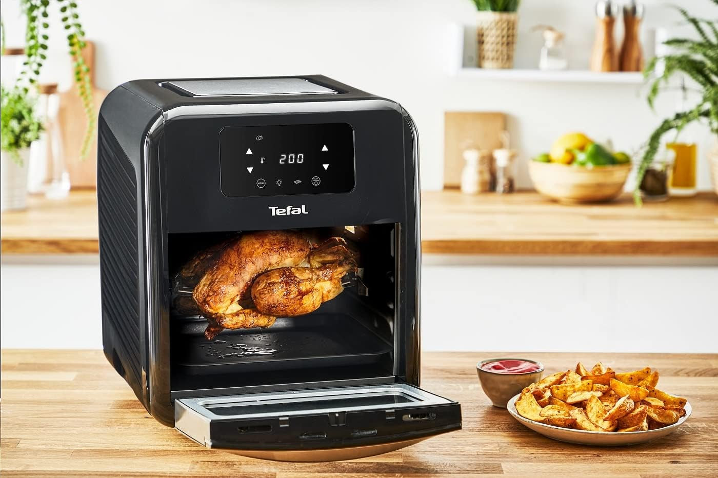 Tefal Easy Fry Oven & Grill Friteuse à air chaud 9 en 1, 11 L Pour 6 portions, 7 accessoires, 8 programmes, recettes en ligne Électroménager Naty Shop