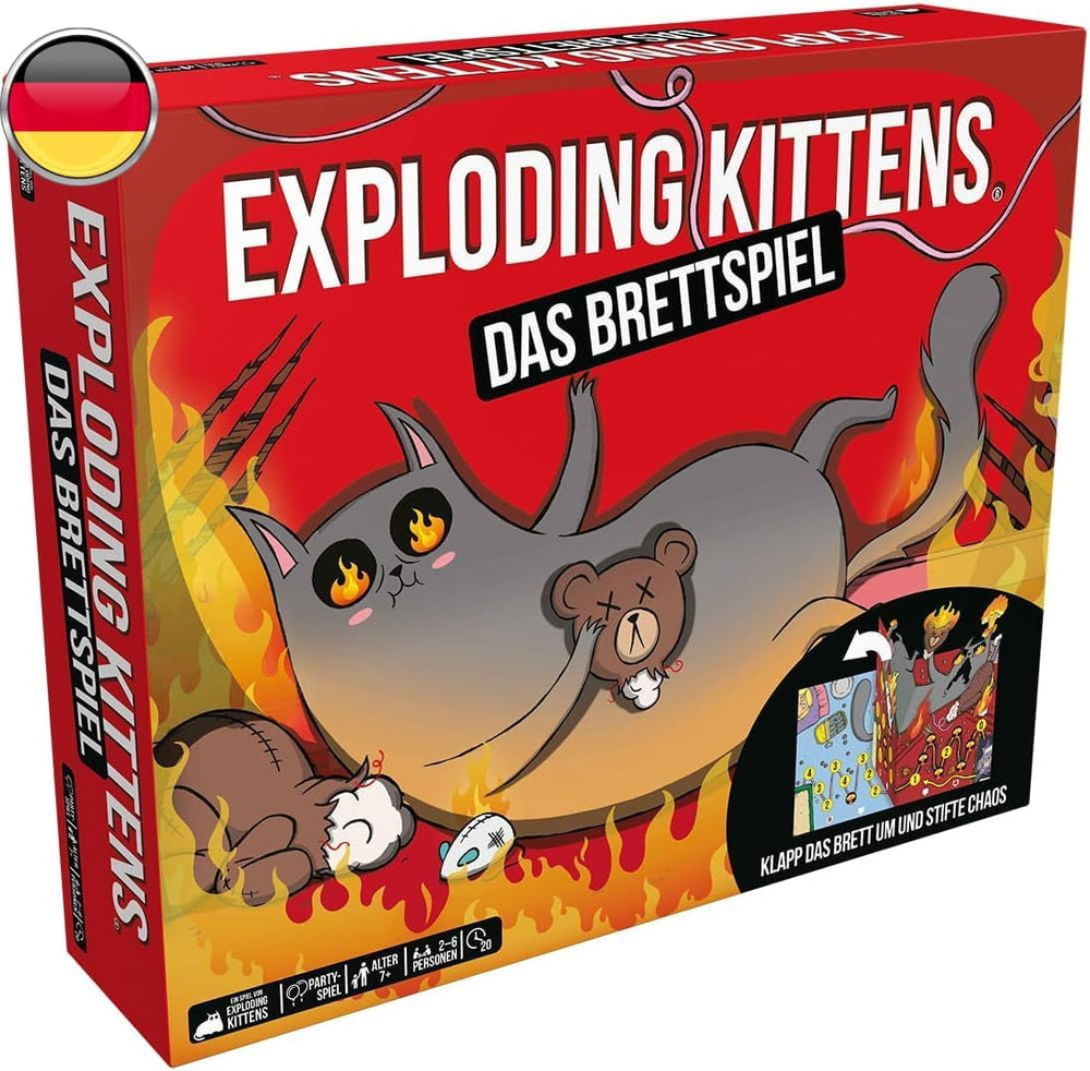 Chatons explosifs, Chatons explosifs : Das Brettspiel, Partyspiel, 2-6 Spieler, ab 7+ Jahren, 20 Minuten, Deutsch