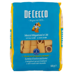 Pâtes Mezzi Rigatoni, paquet de 1 (1 x 500 g)