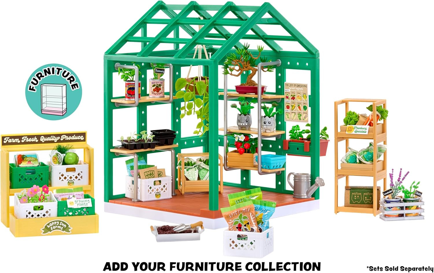 MGA's Miniverse Make It Mini Spaces Greenhouse – BAU-Set, Individuell Gestalten, Bastelei, Für Sammler & Kinder ab 8 Jahren