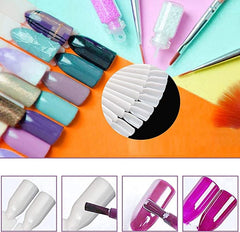 Présentoir à ongles, 40 bâtons de vernis à ongles artificiels, capsules, éventail pratique, nail art